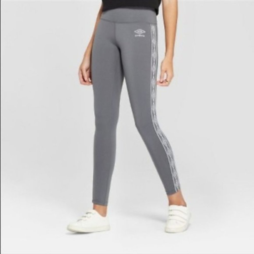 Umbro grey/silver athletic leggings, XL